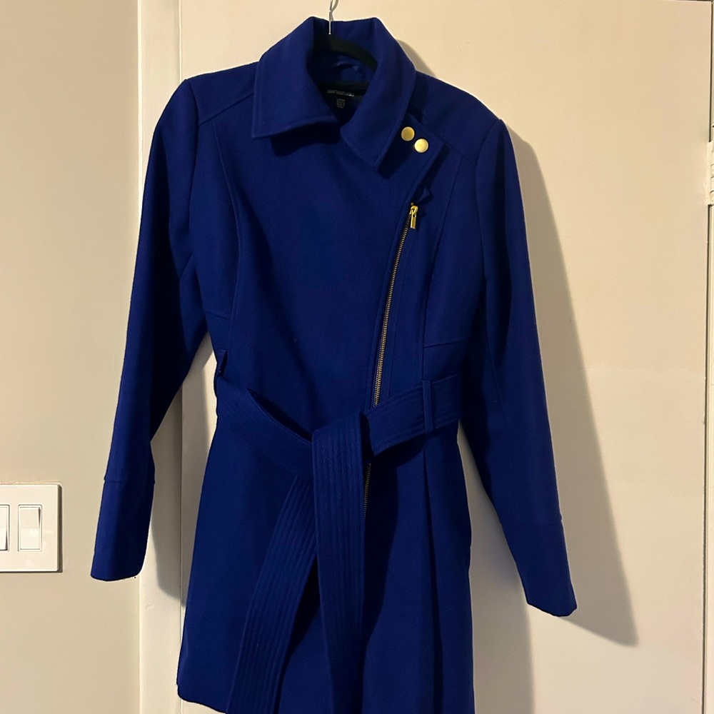 Sapphire winter peacoat, size large.